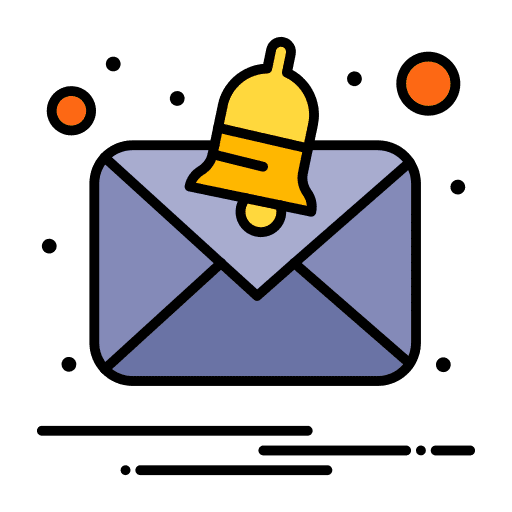 Message envelope notification communications icon