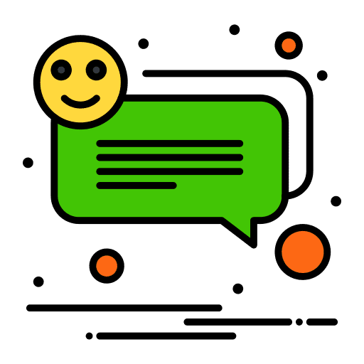 Reaction communications conversation reaction icon