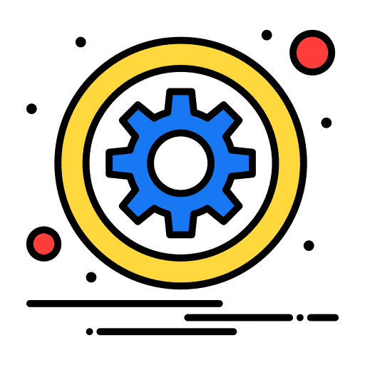 Setting setting cogwheel interface icon
