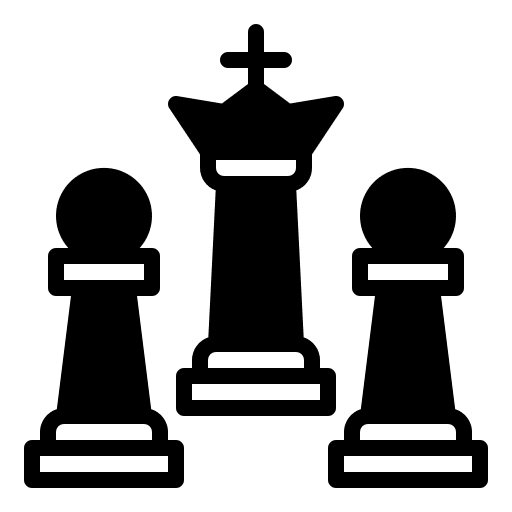 Chess sports and competition chess strategy icon