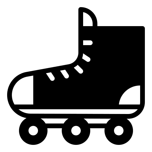 Roller skate shoes sports exercise icon