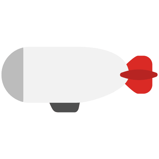 Airship flying airship tourism icon