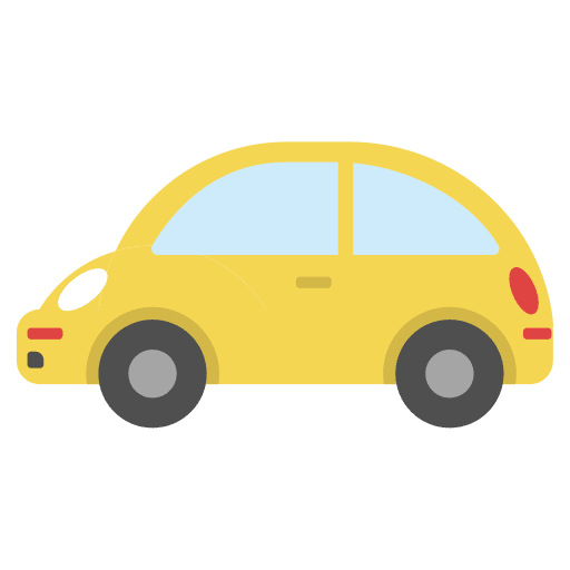 Beetle automobile car transportation icon