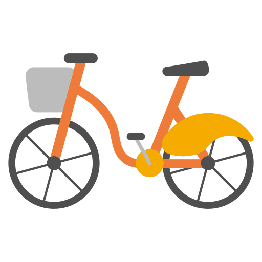 Bike transportation vehicle cycling icon