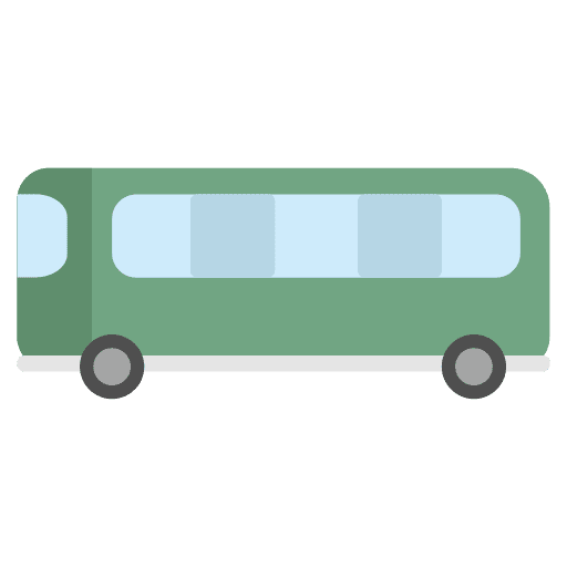 Bus transport school bus transportation icon