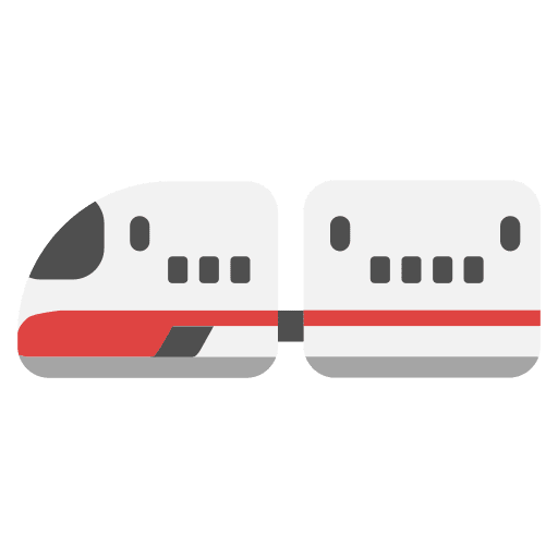 High speed train transport transportation vehicle icon