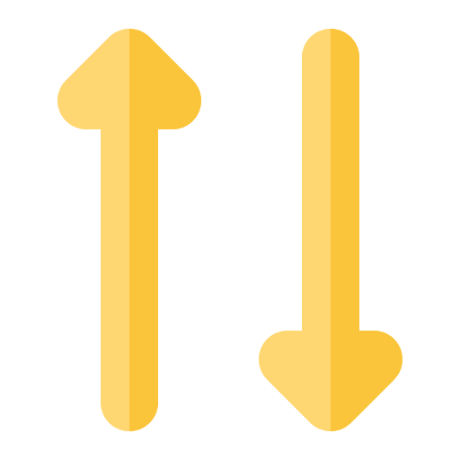 Mobile data opposite arrows ui up down icon