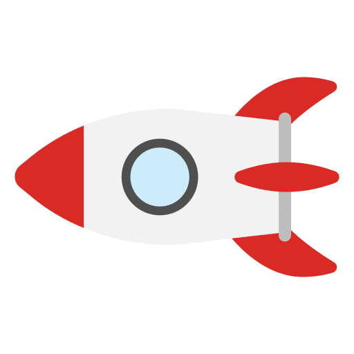 Rocket space shuttle transport space ship launch icon