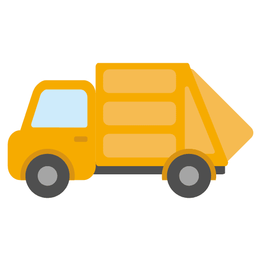 Trash truck transport recycle transportation icon
