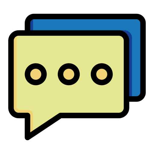 Chat conversation topics chat icon