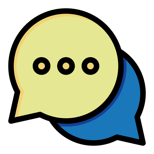 Chat dialogue topics conversation icon