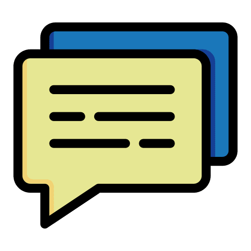 Chat speech bubble dialogue communications icon Chat speech bubble dialogue communications icon