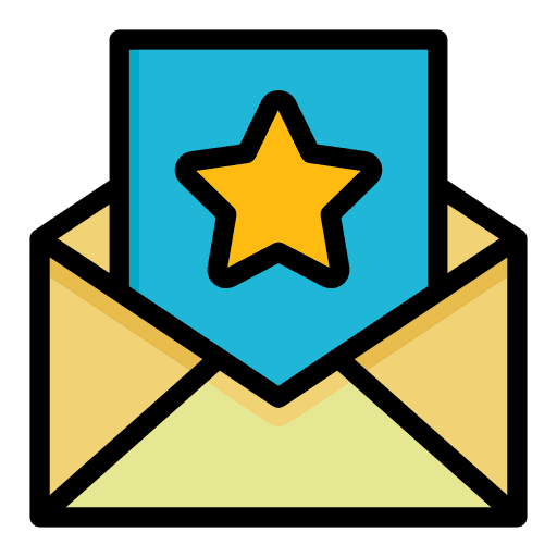 Email envelope mail star icon Email envelope mail star icon
