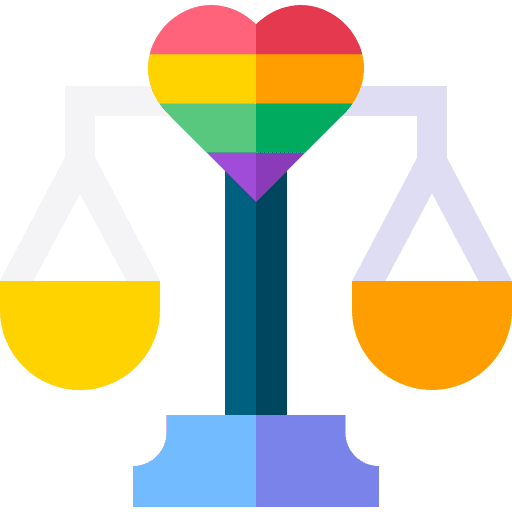 Balance heart equity balance icon Balance heart equity balance icon