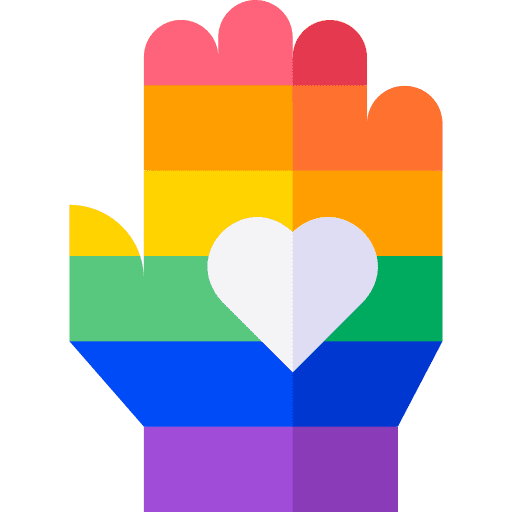 Hand rainbow hands and gestures no icon Hand rainbow hands and gestures no icon