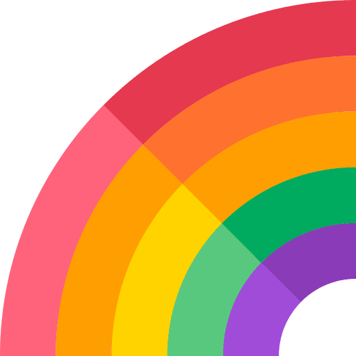 Rainbow love and romance lovely rainbow icon Rainbow love and romance lovely rainbow icon