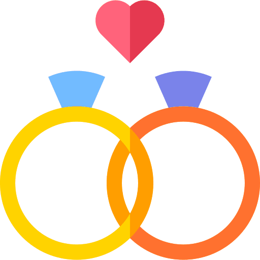 Rings diamond love and romance wedding icon Rings diamond love and romance wedding icon
