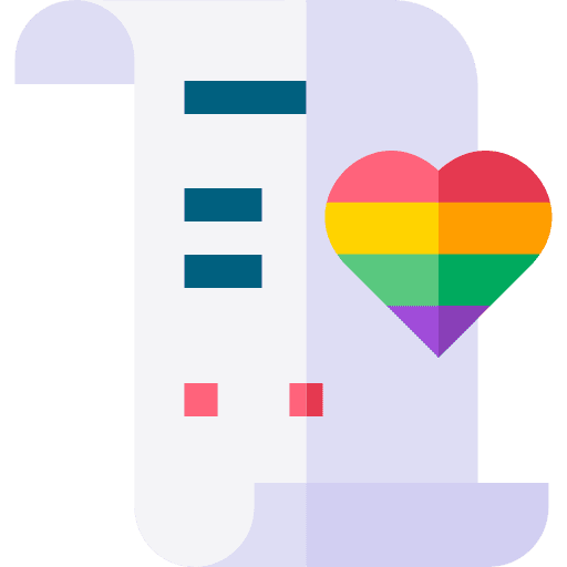 Marriage seal files and folders love icon Marriage seal files and folders love icon