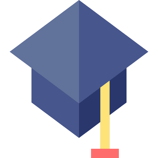 Graduation cap university graduation hat academy icon