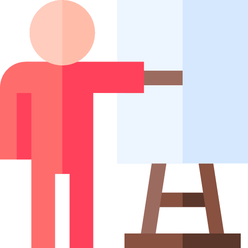 Teacher presentation people teacher icon