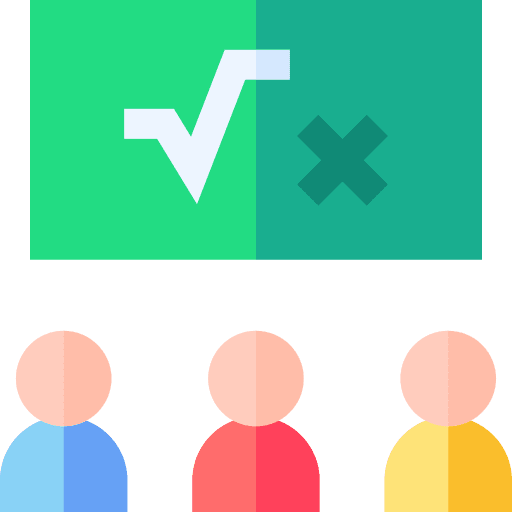 Classroom mathematics education student icon Classroom mathematics education student icon
