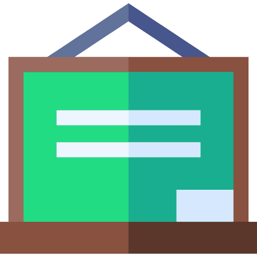 Blackboard chalkboard education lesson icon Blackboard chalkboard education lesson icon