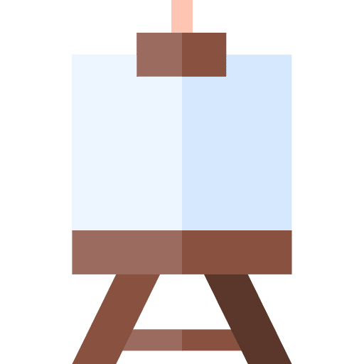 Easel art and design artist artistic icon Easel art and design artist artistic icon