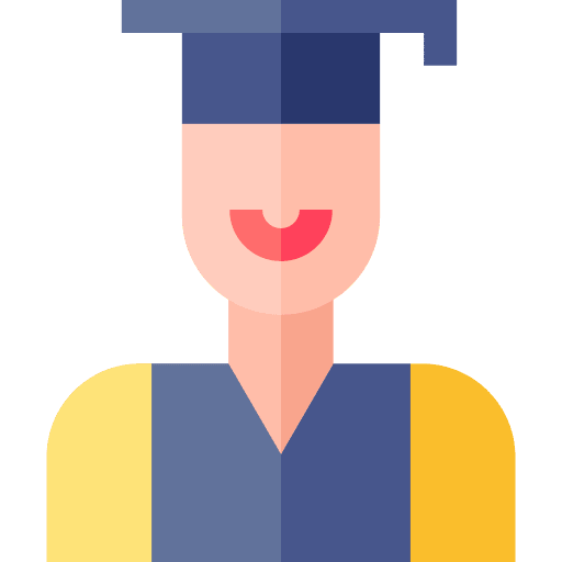 Graduate graduate boy avatar icon Graduate graduate boy avatar icon