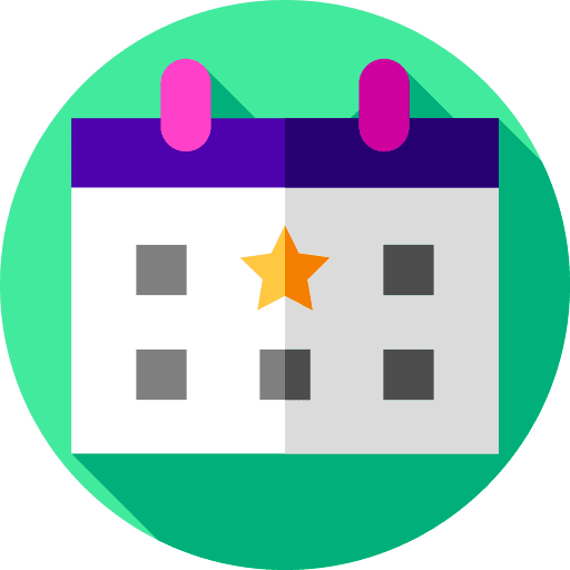 Calendar time and date music and multimedia musical note icon