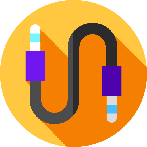 Jack music and multimedia plug jack cable icon
