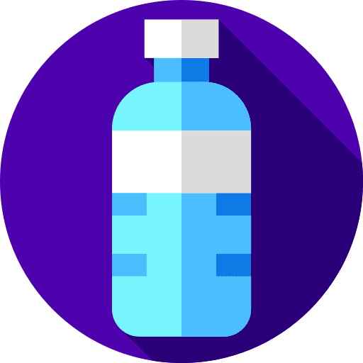Water bottle food water hydratation icon