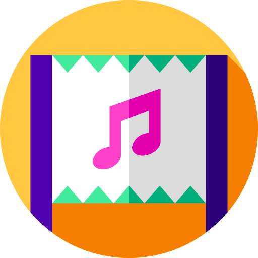 Banner music music and multimedia quaver icon