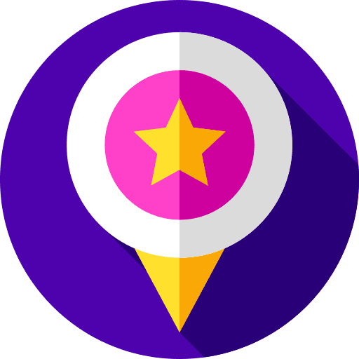 Music star placeholder maps and location icon