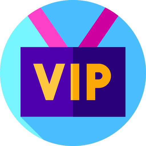 Vip vip music and multimedia pass icon