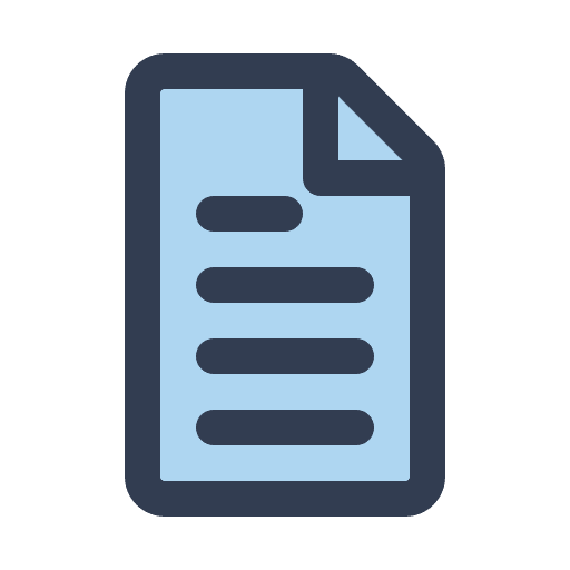 Paper document sheet text icon Paper document sheet text icon
