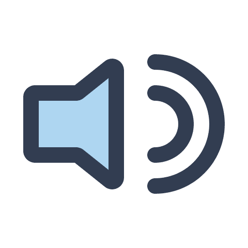 Sound on speaker volume audio icon