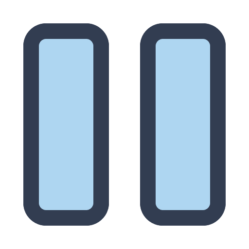 Vertical bars vertical bars interface multimedia option icon