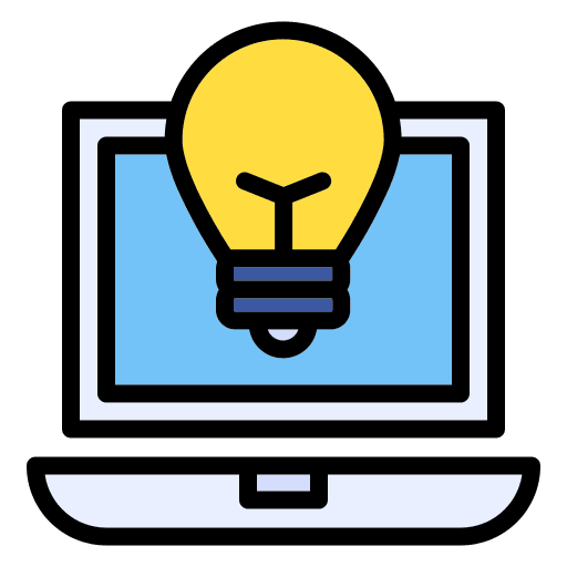 Idea content creator idea electronics icon