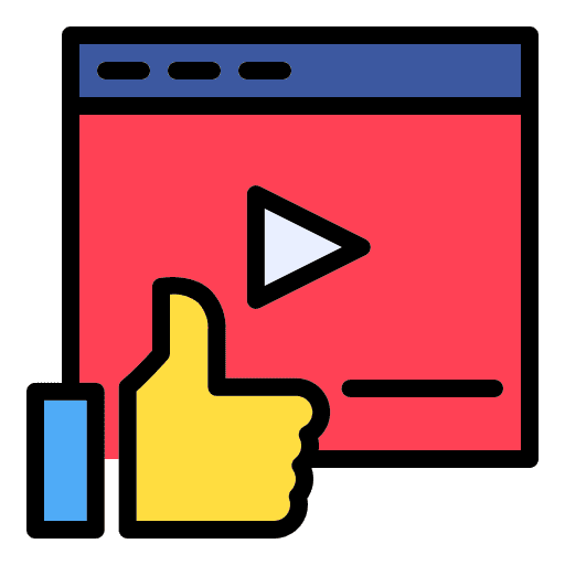 Like video player brand youtube icon