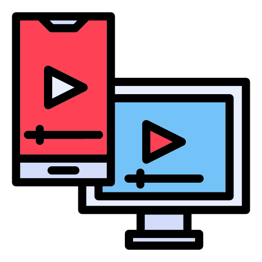 Streaming stream computer smart devices icon