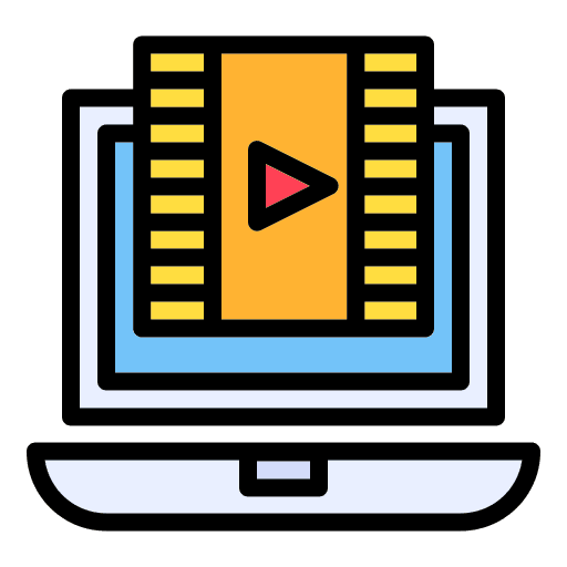 Video clip film film editing icon Video clip film film editing icon