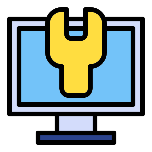 Computer settings computer technical support repair icon Computer settings computer technical support repair icon