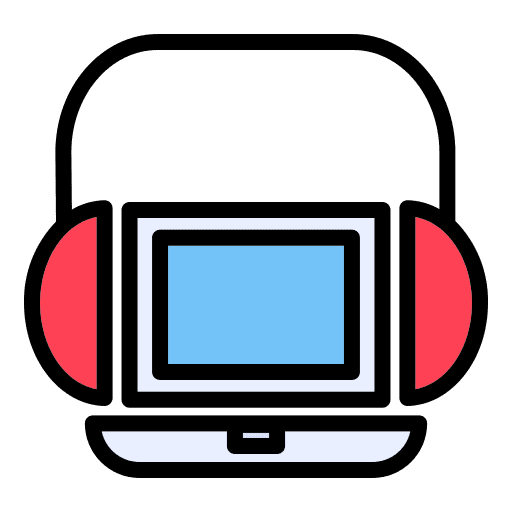 Headphone ui electronics laptop icon Headphone ui electronics laptop icon