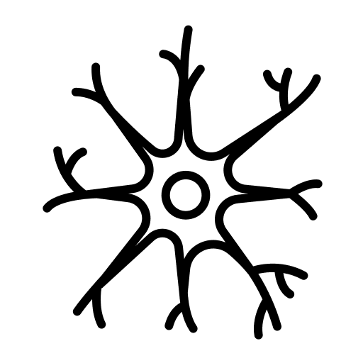 Neuron human body nerve anatomy icon