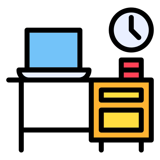 Office workbench office office table icon Office workbench office office table icon