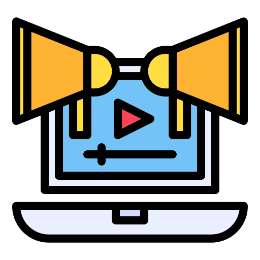 Promotion promotion commercial video icon Promotion promotion commercial video icon