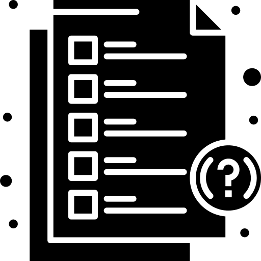 Instructions files and folders manual technical support icon
