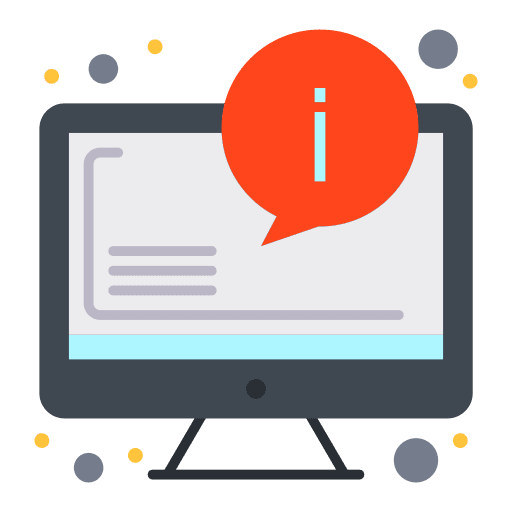Info communications electronics info icon