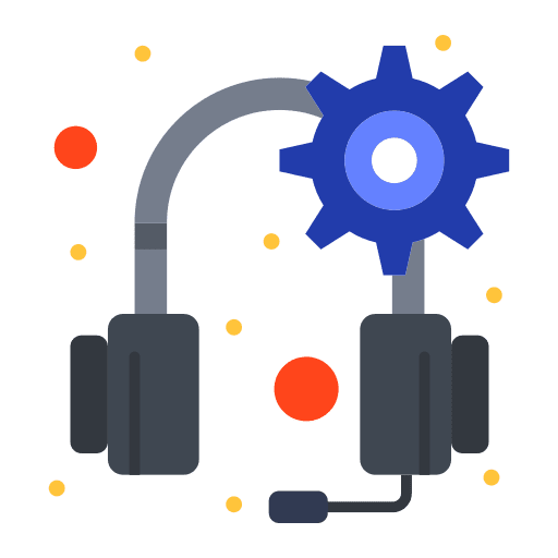 Headset microphone customer service headset icon Headset microphone customer service headset icon