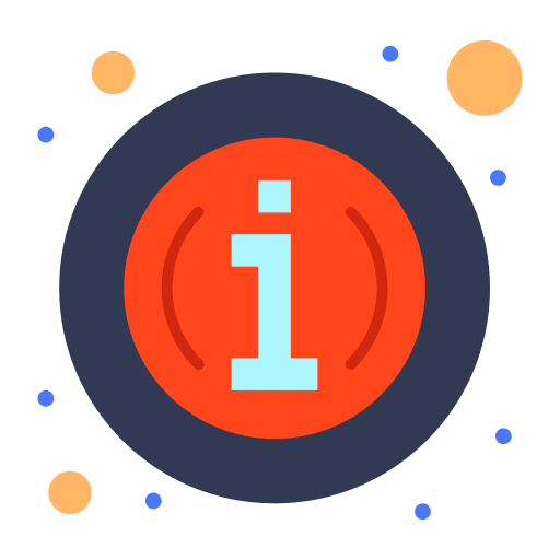 Info customer service information about icon